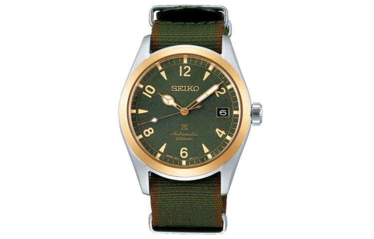 

SEIKO Часы Prospe Collection Automatic Mechanical Movement Nylon Strap Watch Men's Watch Green Dial, Green Dial