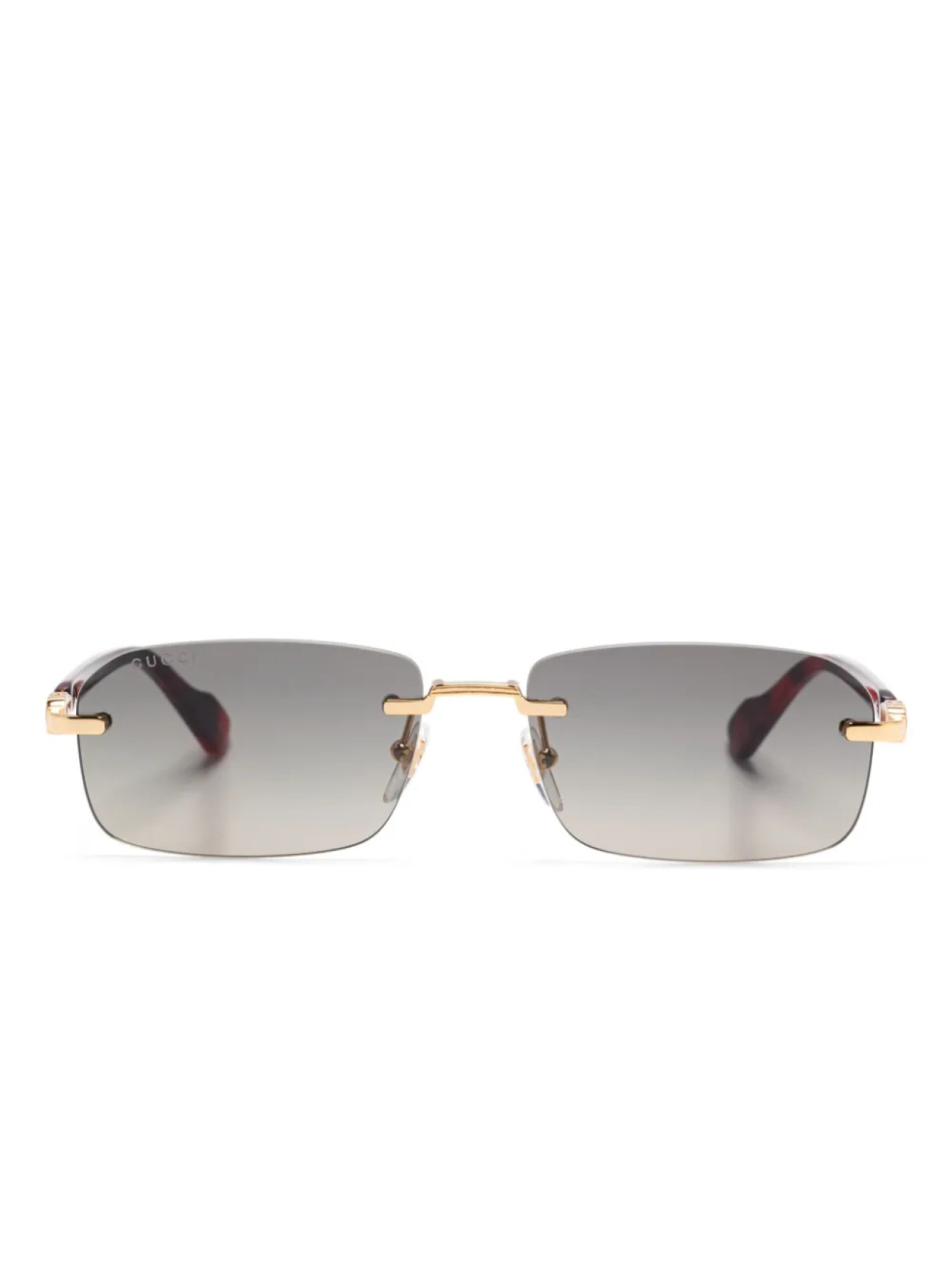 

Солнцезащитные очки Gucci Eyewear в прямоугольной оправе, золотой