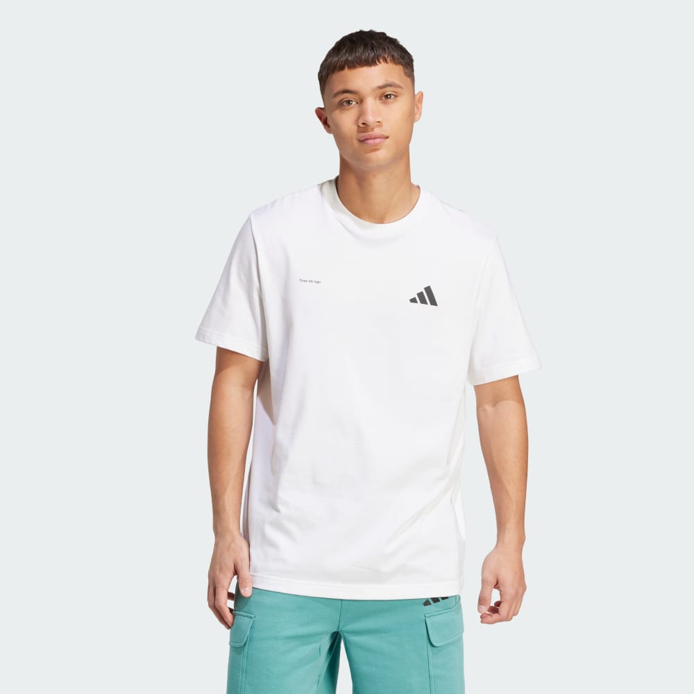 

Футболка Adidas Lens Power Of Three Hoop Graphic Tee, белый