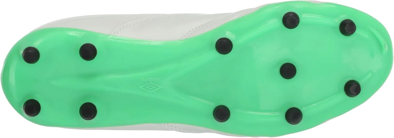 Мужские футбольные бутсы Umbro Tocco 3 Club FG, белый/черный/зеленый — фото 2