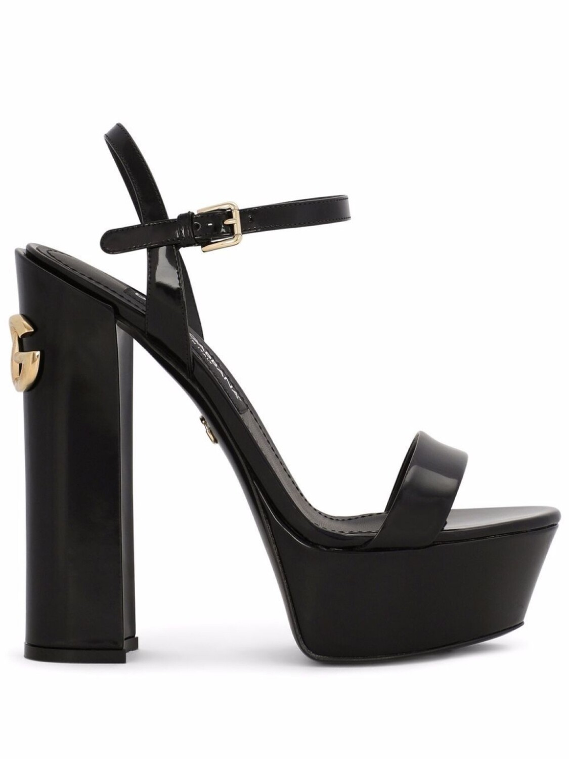 

Dolce & Gabbana босоножки на платформе с логотипом, черный