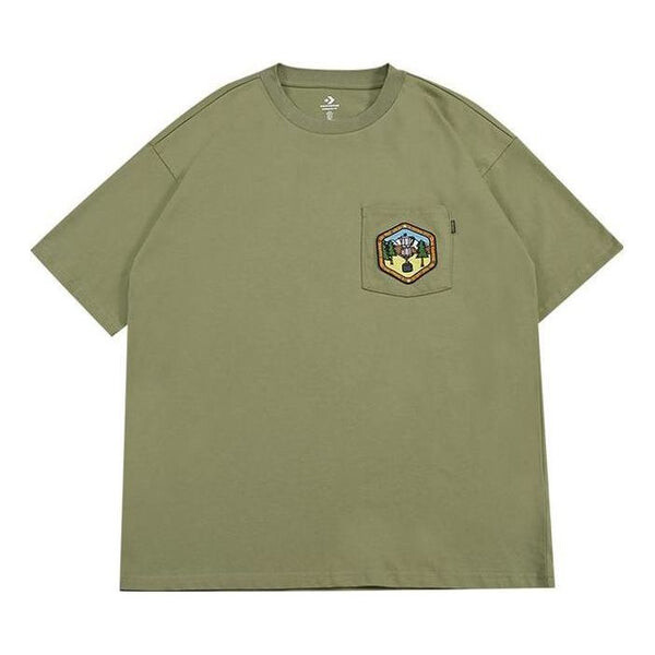 

Футболка pocket logo t-shirt 'army green' Converse, зеленый