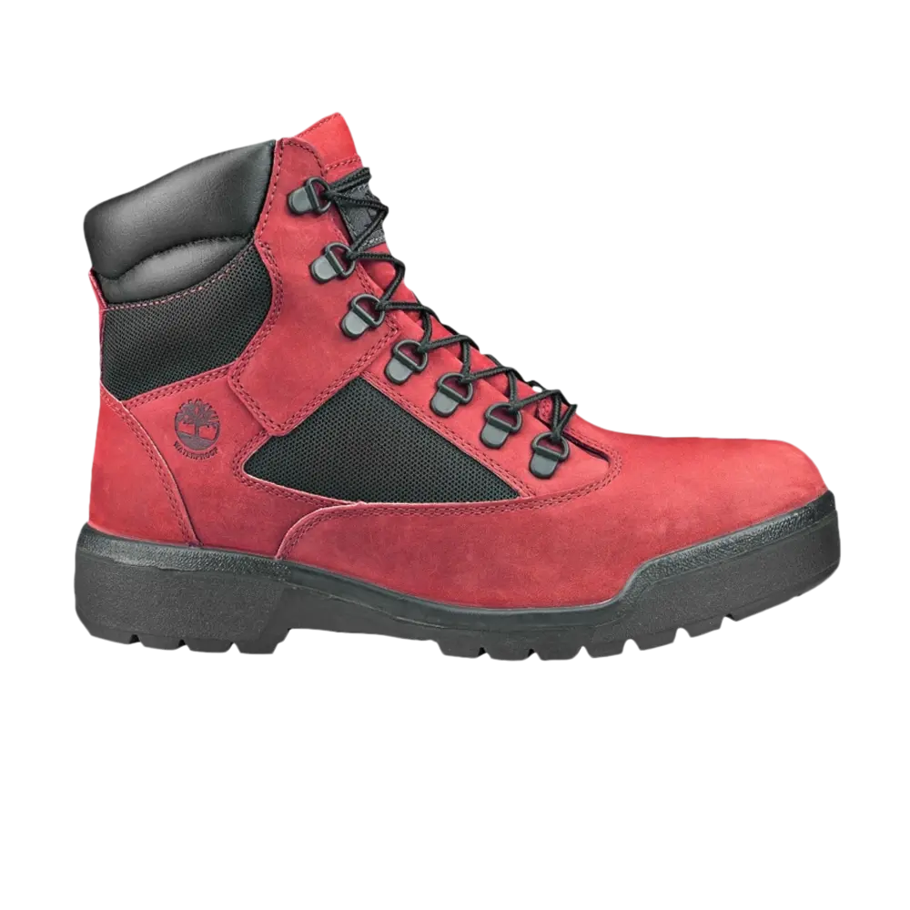 Ботинки подростковые Timberland 6 Inch Field, красный