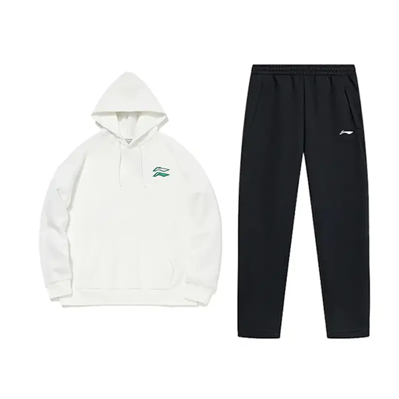 

Повседневная спортивная одежда Unisex Milky White+Black LINING, айвори/черный