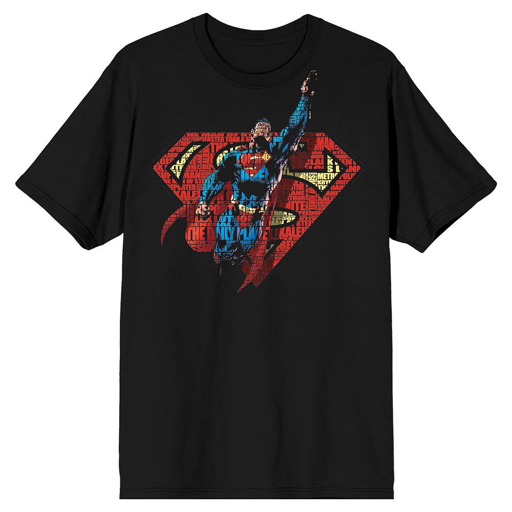 

Мужская футболка DC Comics Superman Flying S, черный