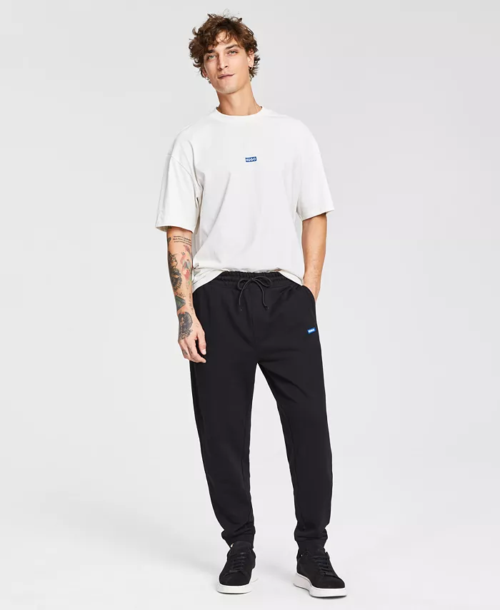 

Мужские брюки-джоггеры Napin из френч тери Hugo Boss, черный