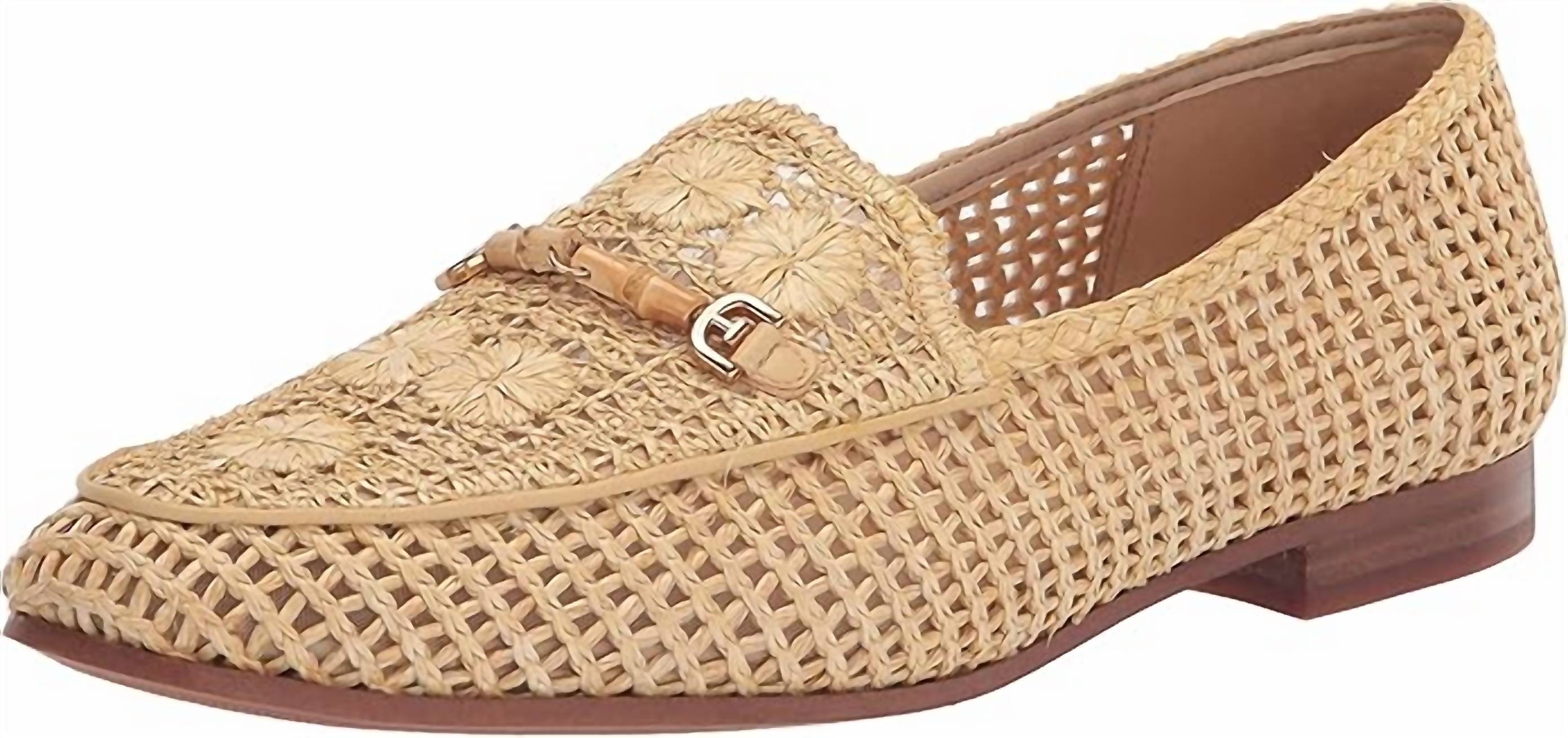 Женские лоферы Lowell из натуральной кожи Sam Edelman, цвет natural leather — фото 2