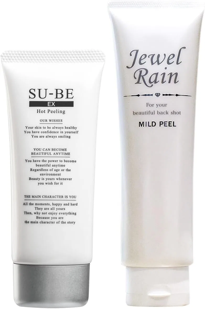 Набор для пилинга лица и шеи SU-BE EX Rapid Peeling Set Pikaichi, 40 г + 150 г, без отдушек
