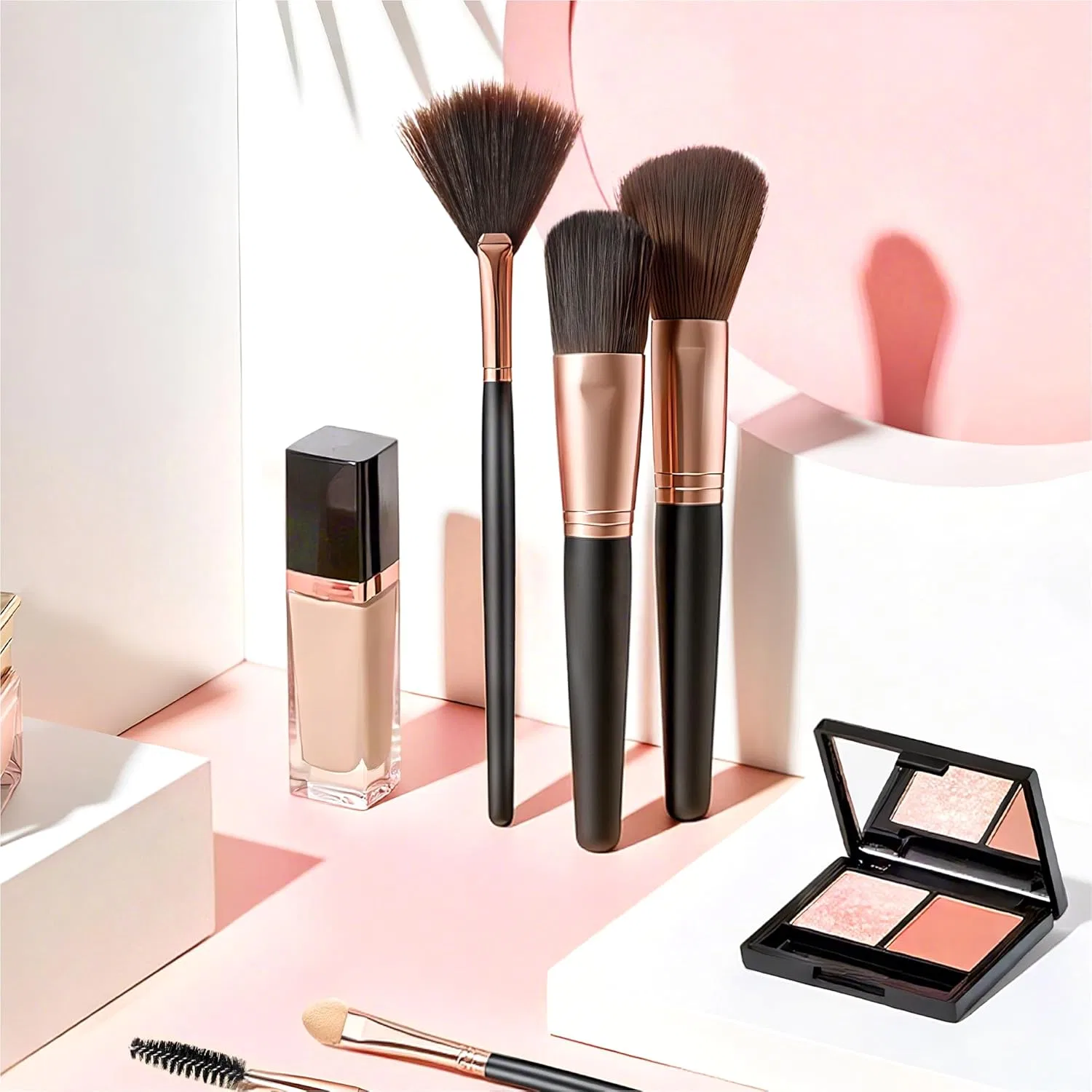 Набор из 20 профессиональных кистей для макияжа Vonsera, Rose Gold A — фото 3