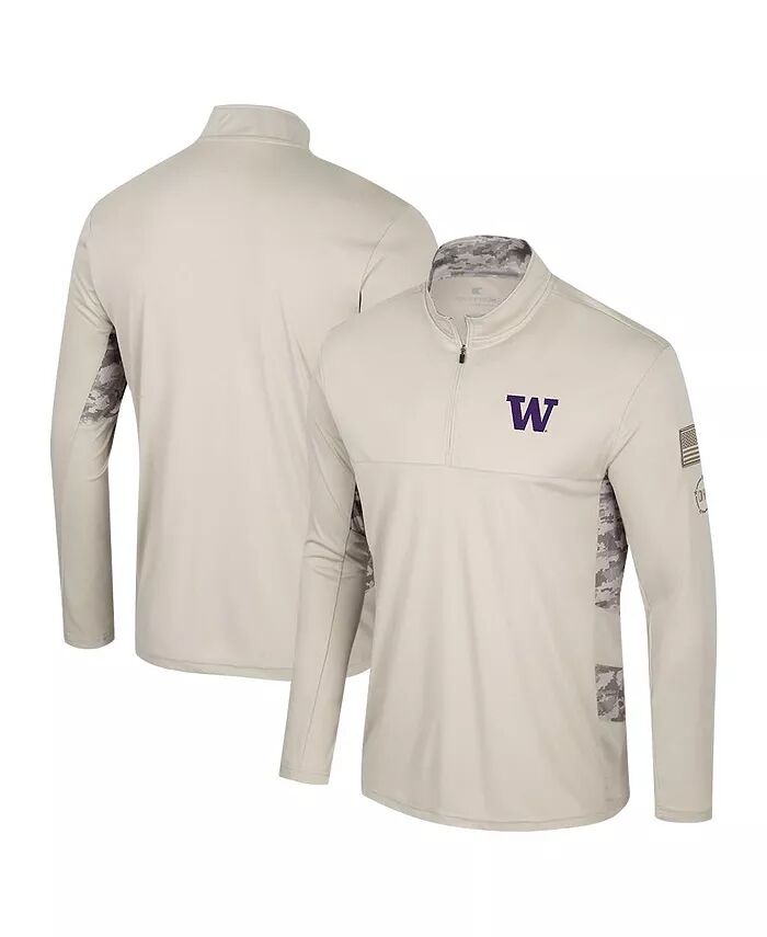 

Мужская толстовка Washington Huskies OHT Military Appreciation с застежкой-молнией на четверть длины Colosseum