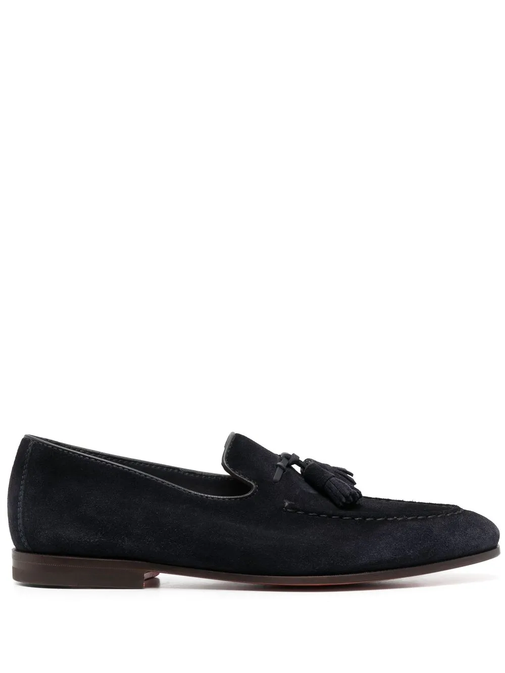

Лоферы с кисточками Santoni, синий