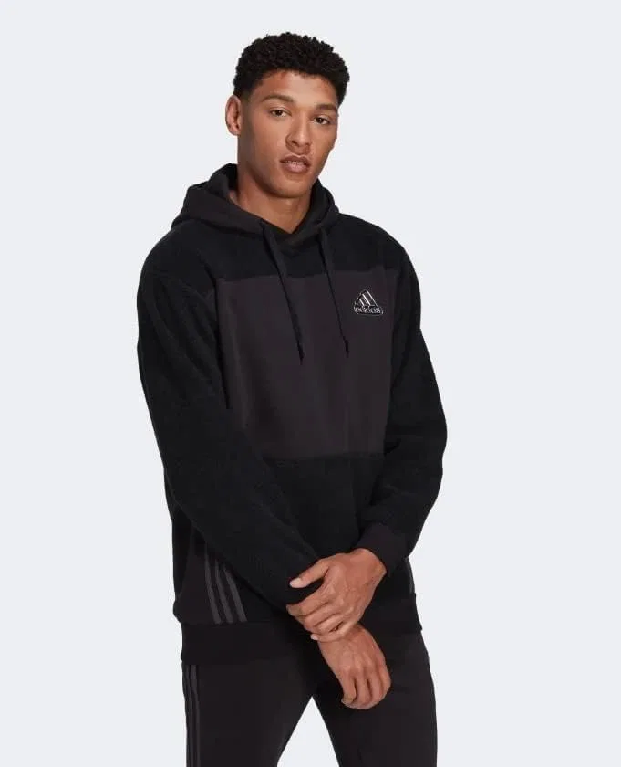 Мужская толстовка ADIDAS ESSENTIALS PACK, черная/карбоновая — фото 4