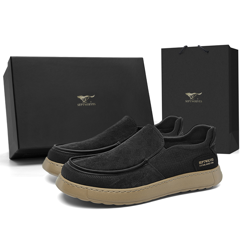 

Низкие повседневные туфли мужские SEPTWOLVES, Black (Standard Leather Shoe Size)