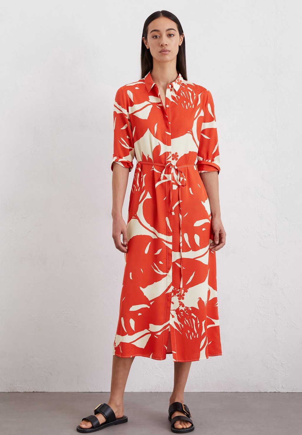 

Платье-рубашка MIDI LENGTH STYLE LOOK Marc O'Polo, кремовый