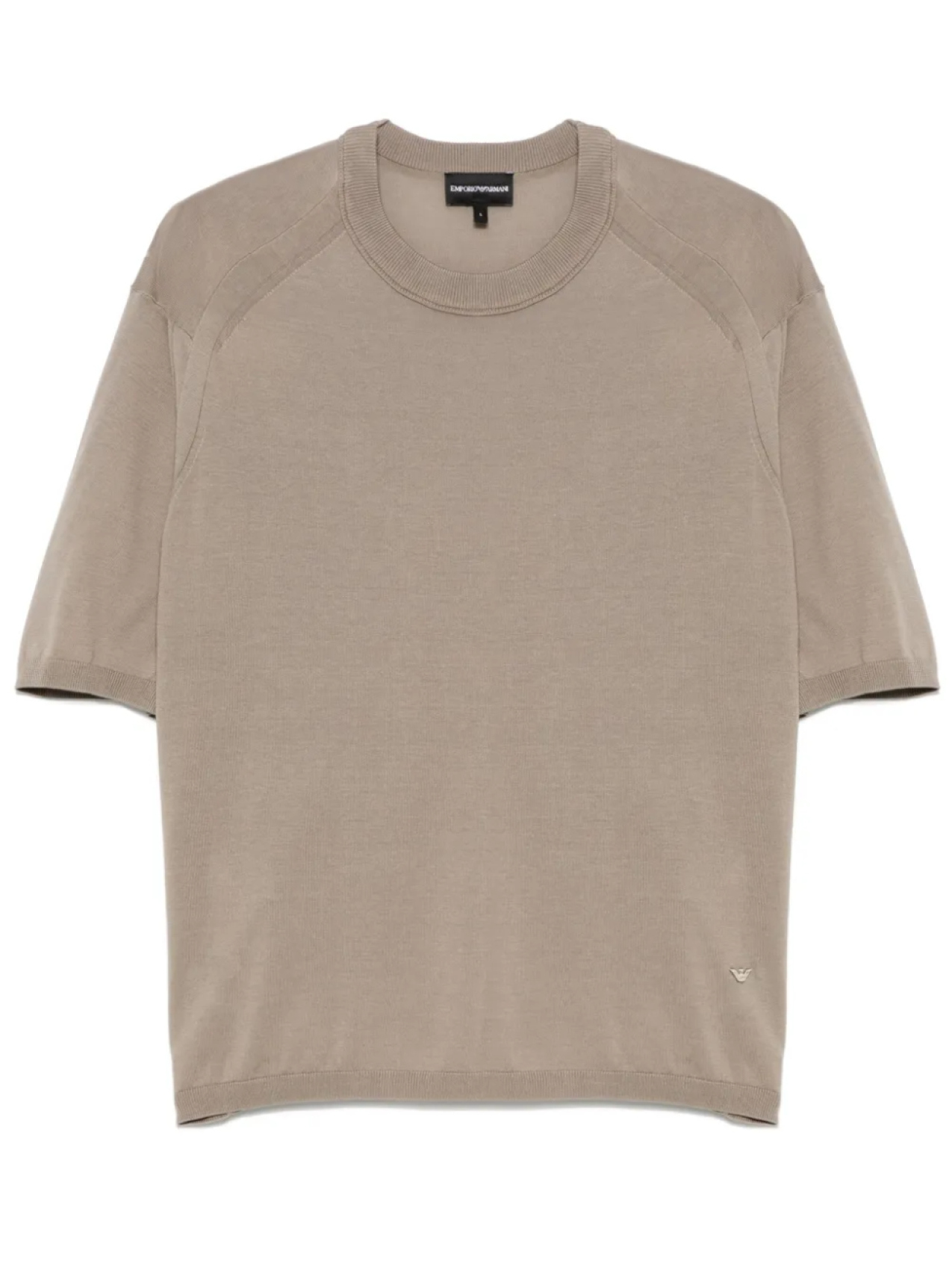 

Футболка Emporio Armani в мелкий рубчик, зеленый
