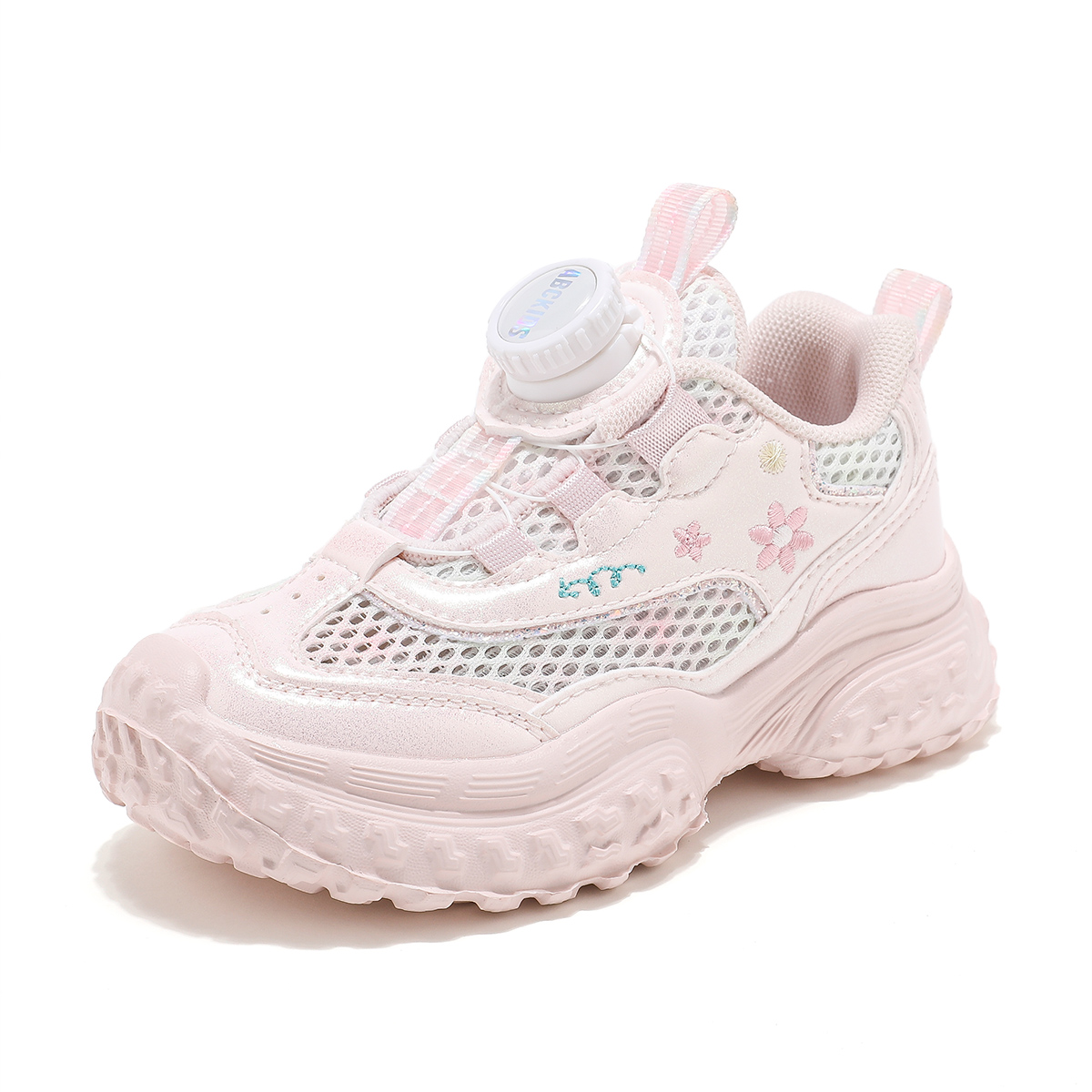 

Нескользящие, легкие, амортизирующие, низкие детские кроссовки для повседневной носки ABC KIDS, розовый