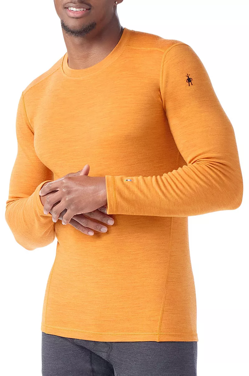 

Мужская рубашка с круглым вырезом Smartwool Merino 250 Baselayer, цвет Marmalade Heather