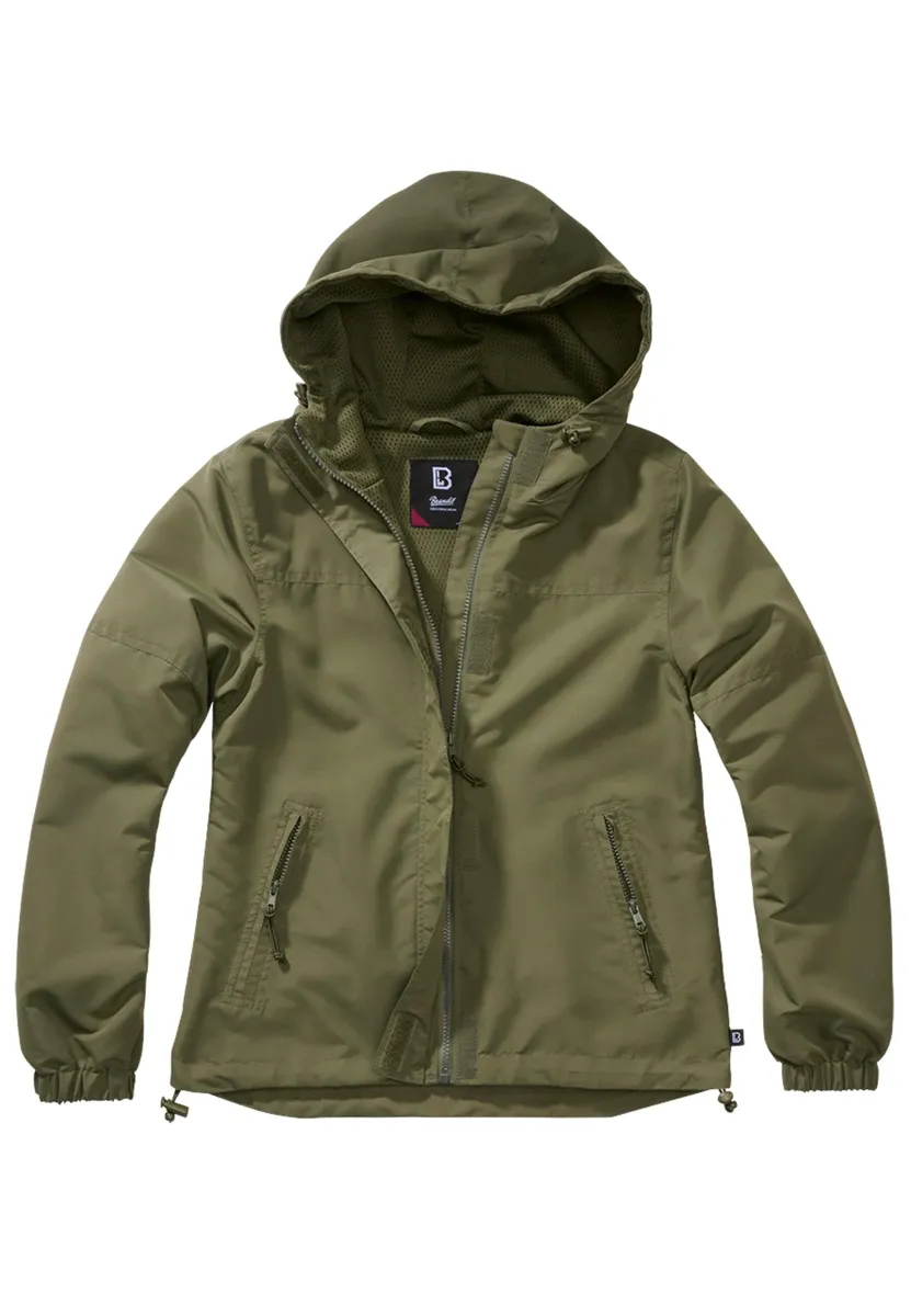 

Всепогодная куртка Brandit " Brandit Women's Ladies Summer Windbreaker Frontzip" (1 шт.), с капюшоном, оливковый