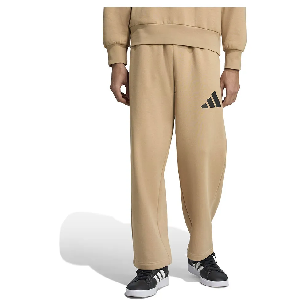 

Джоггеры adidas Essentials Wide-Leg 3 Bar Logo, бежевый