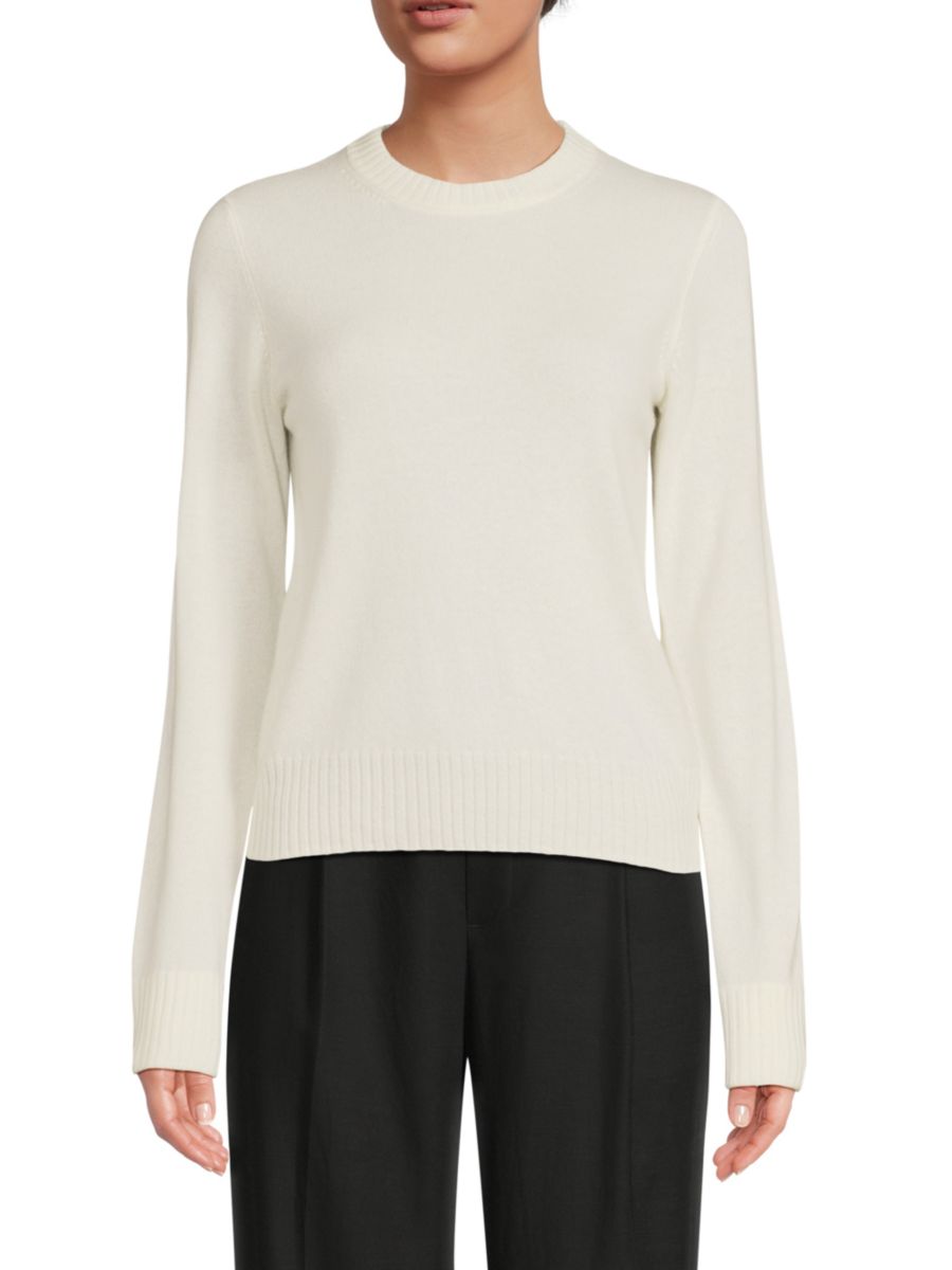 

Однотонный кашемировый свитер Vince, белый