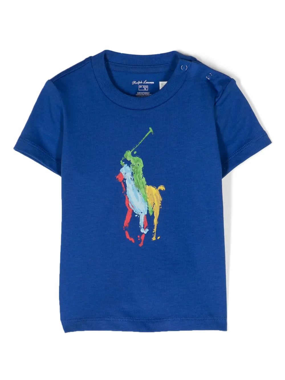 

Футболка с логотипом Polo Pony POLO RALPH LAUREN KIDS, синий