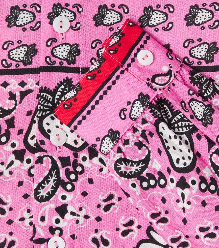 Хлопковая рубашка Morango Bandana Fábula, розовый — фото 3