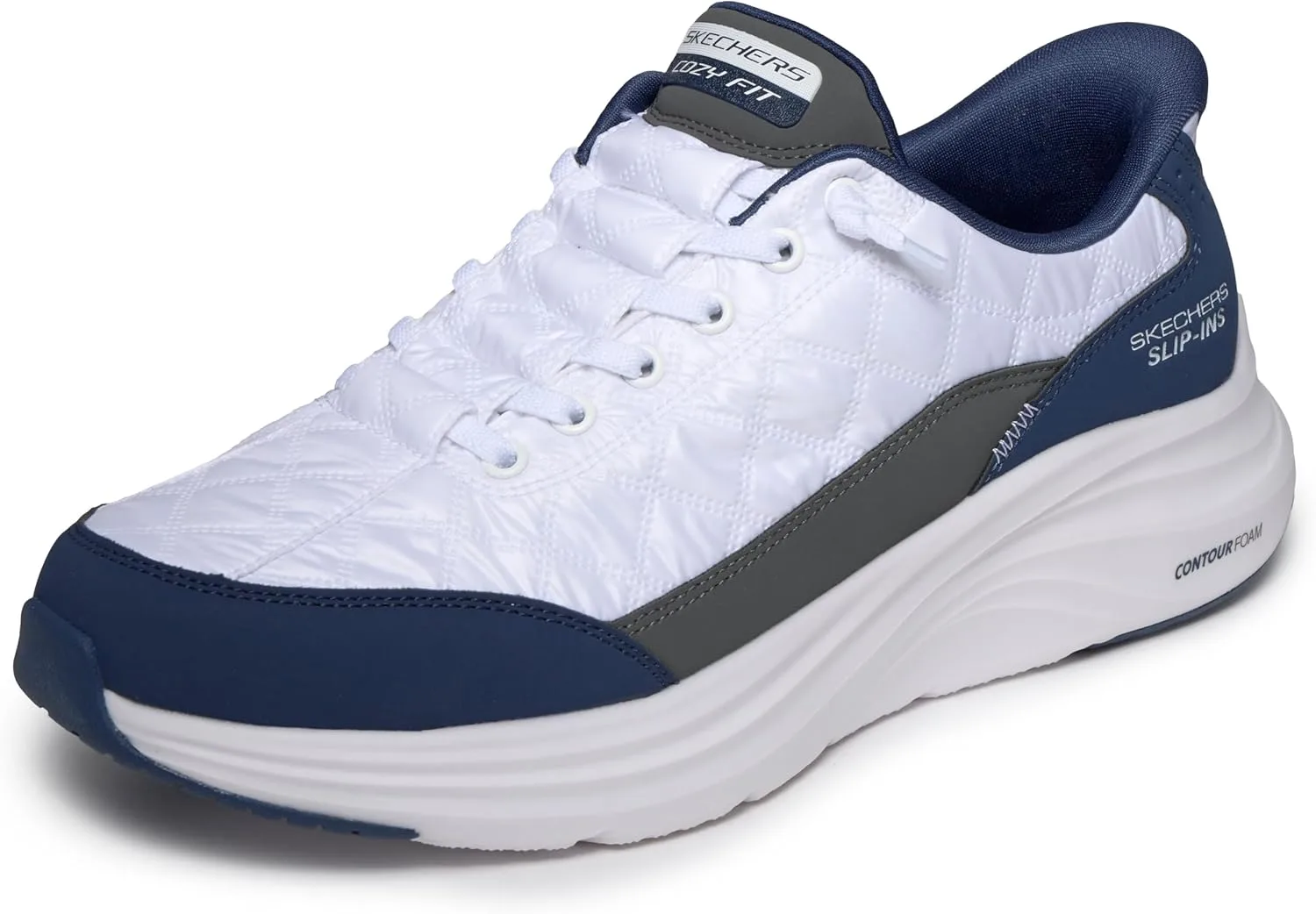 Мужские кроссовки Skechers 232619w, белый/темно-синий — фото 4