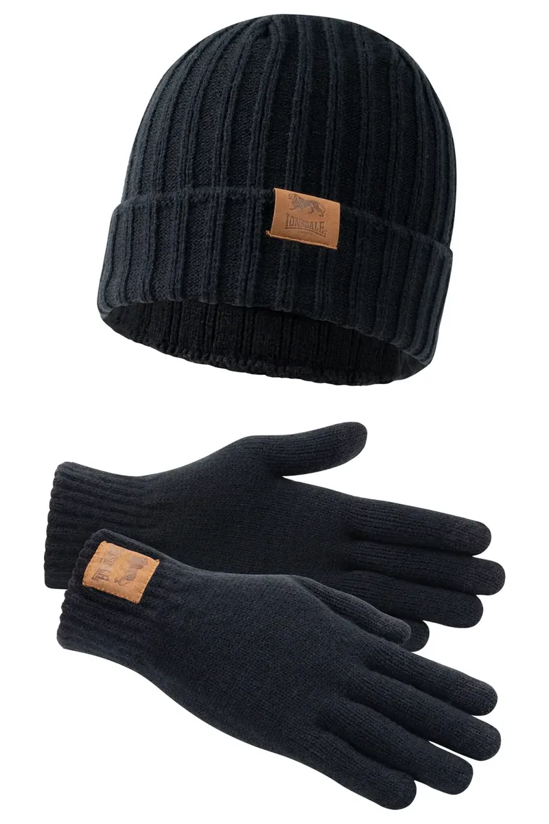 

Вязаная шапка Lonsdale "DEAZLEY", черный