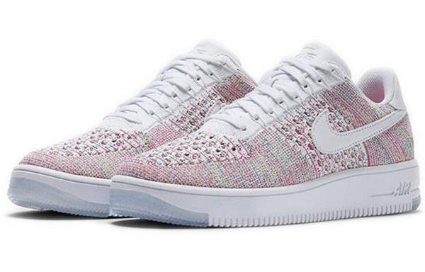Кроссовки air force 1 flyknit низкие Nike, белый — фото 3