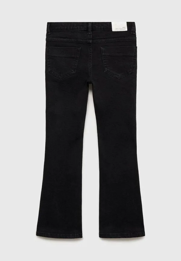 Детские расклешенные джинсы Mango Kids, Black Denim — фото 2