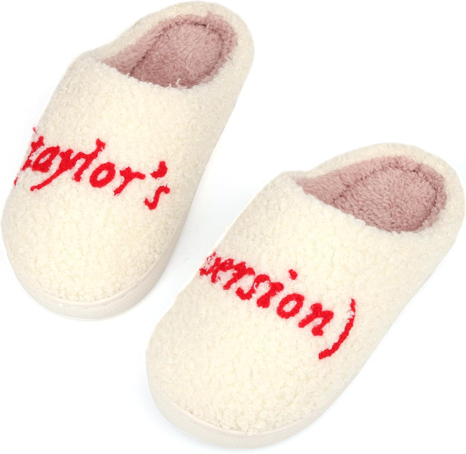 

Женские и мужские домашние тапочки, удобные плюшевые тапочки для дома, спальни и помещения Trefidy, красный