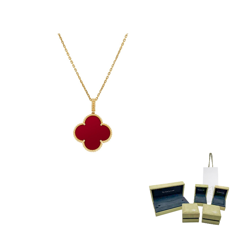 

Колье Alhambra Four Leaf Lucky для женщин Van Cleef & Arpels, red