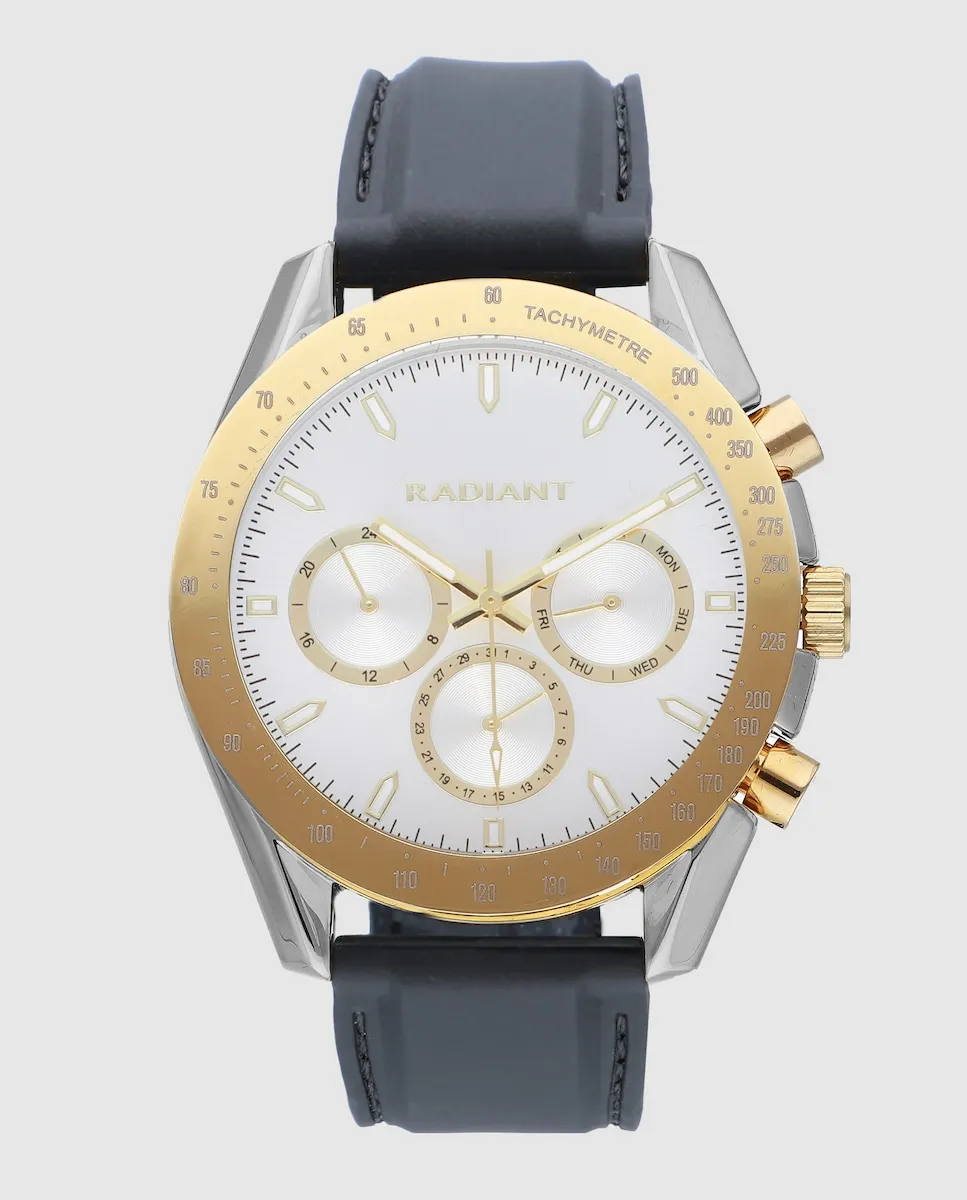 

Мужские часы Marlon RA668710 с силиконовым и черным ремешком Radiant, черный