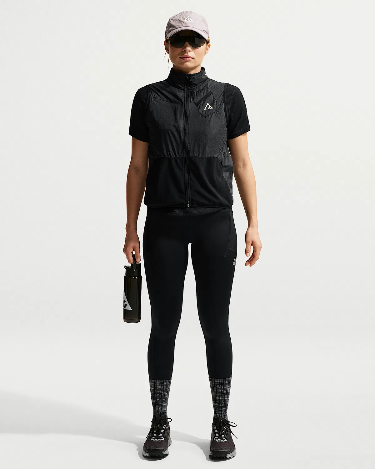 Женские леггинсы для трейлраннинга Nike ACG Dri-FIT с высокой посадкой 7/8, Black/Summit White