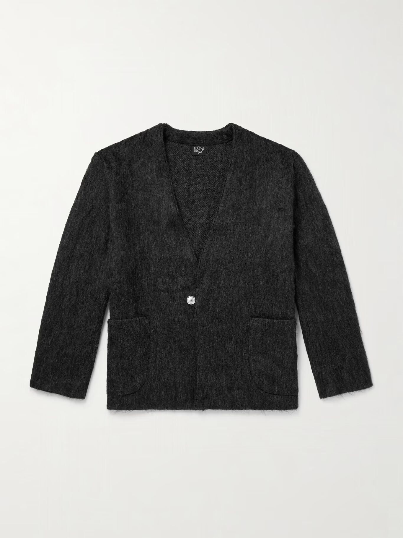 

Кардиган свободного покроя из смесовой шерсти ORSLOW, цвет Charcoal