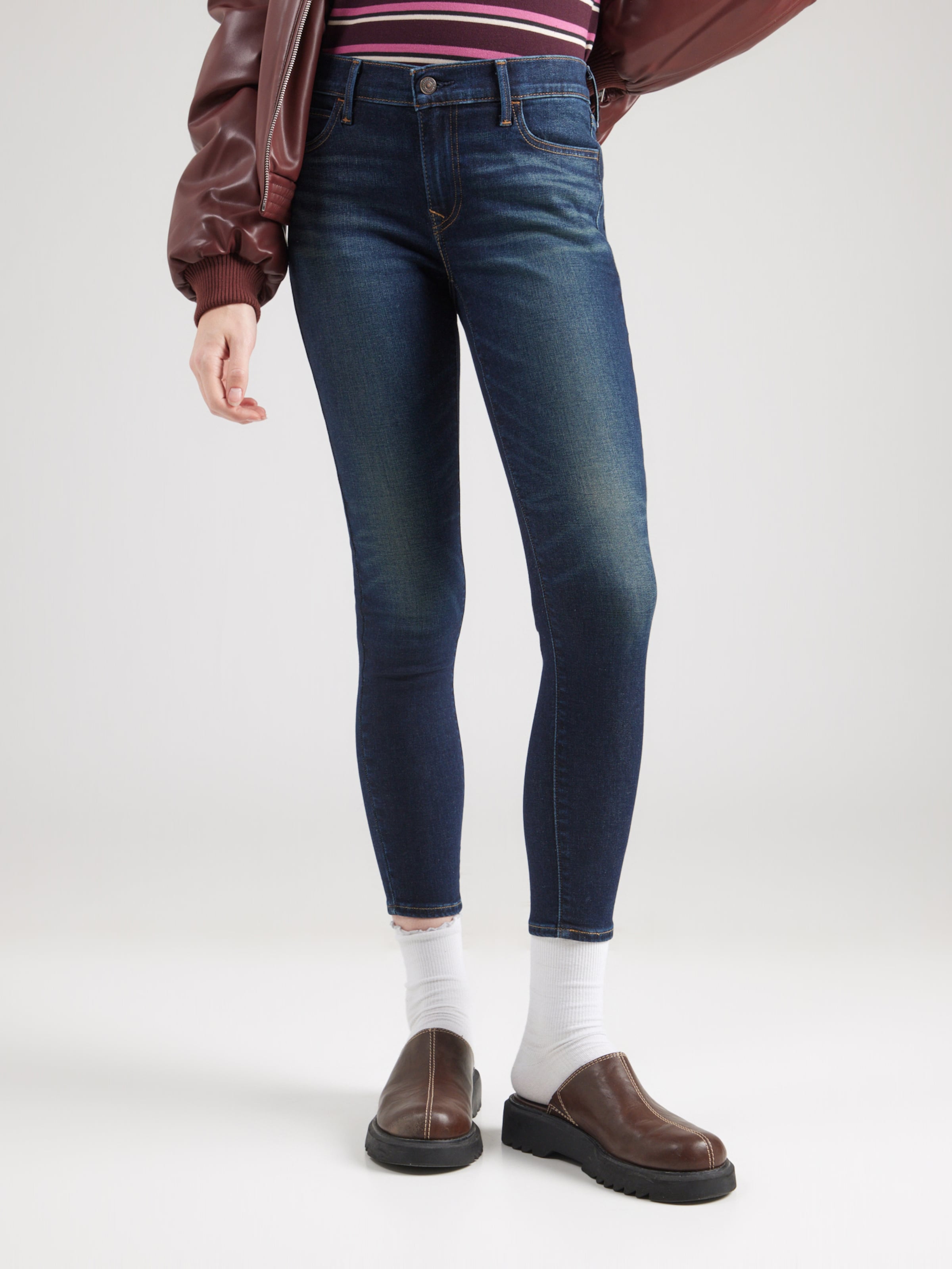 LEVI'S  Скинни джинсы '710 Super Skinny Jeans' в темно-синем цвете — фото 3