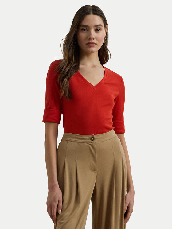 

Облегающая блузка 200815843008 Lauren Ralph Lauren, красный