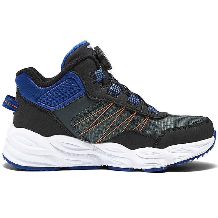 Skechers Kids Детские кроссовки mid top для улицы, устойчивые к истиранию, цвет charcoal black — фото 2