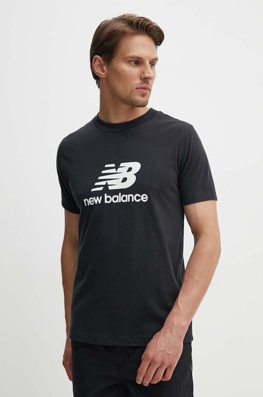 

Хлопковая футболка Sport Essentials New Balance, черный