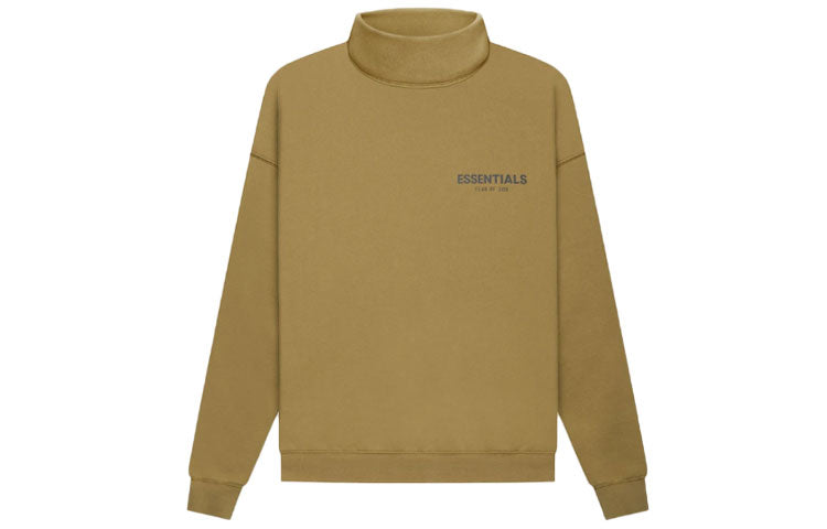 Спортивная толстовка Fear of God Essentials FW21 Pullover Mock Neck Sweatshirt 'Amber' FOG-FW21-012, желто-коричневый — фото 2