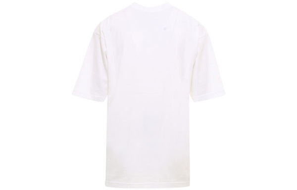 Футболка gym wear loose short sleeve white Balenciaga, белый — фото 2