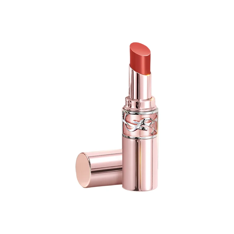 SAINT LAURENT Бальзам для губ увлажняющий с мягким блеском Pink Tube, Love Glow, #12B 透光柑茶