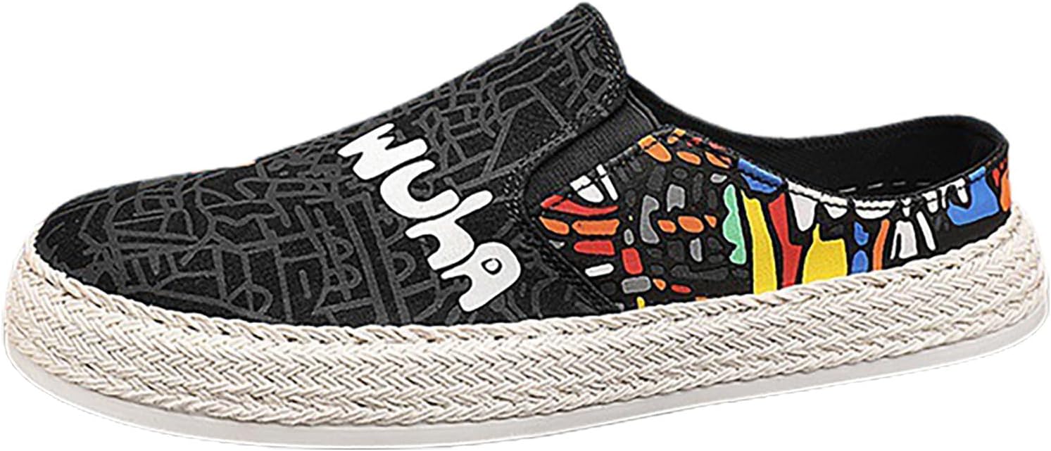 

Мужские сабо без каблука с плоской подошвой Generic, черный