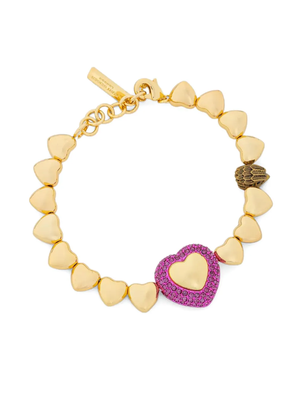 

Браслет Beaded Heart Kurt Geiger London, золотистый