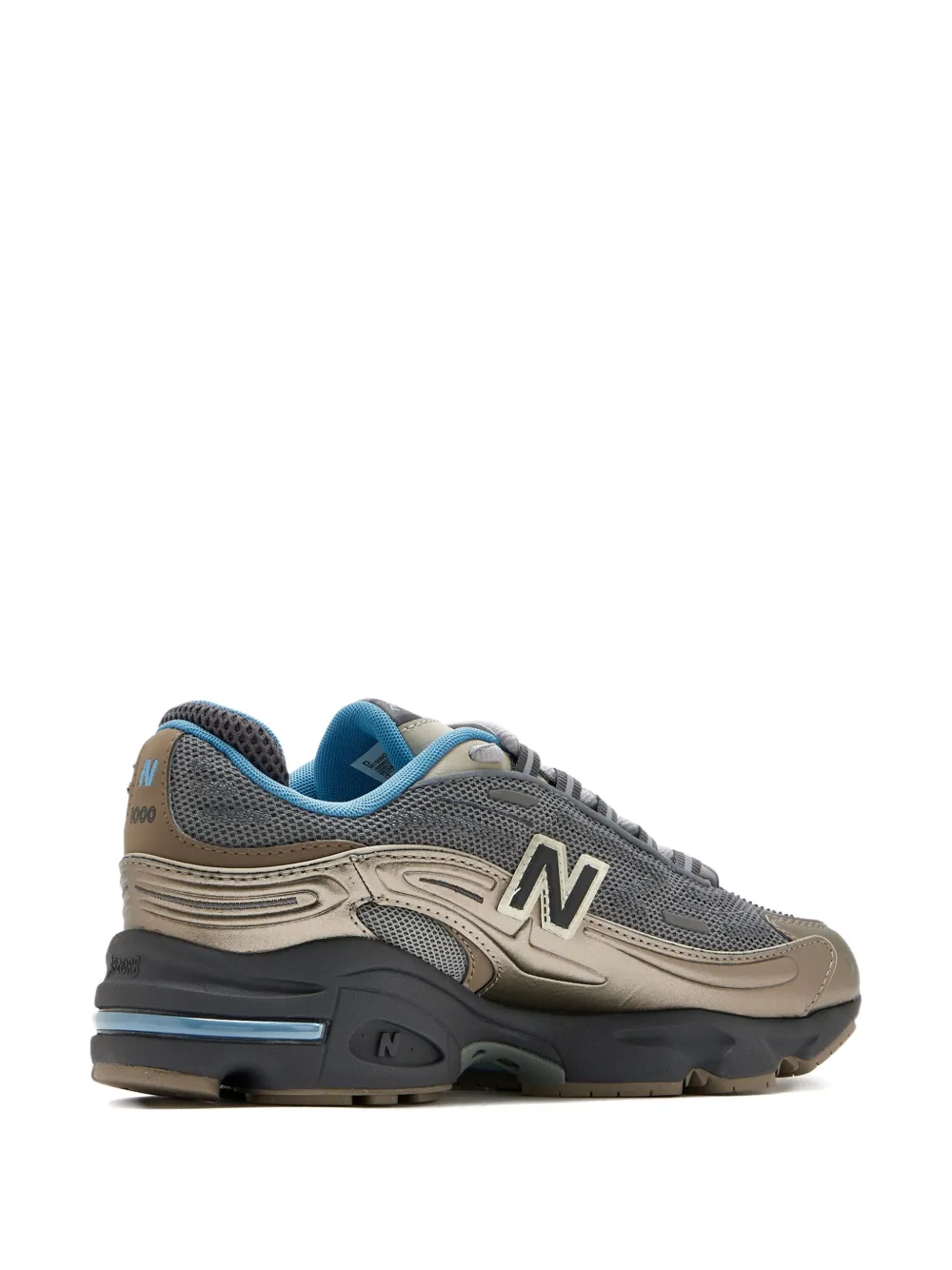 Кроссовки New Balance 1000 с металлической сеткой, синие — фото 4