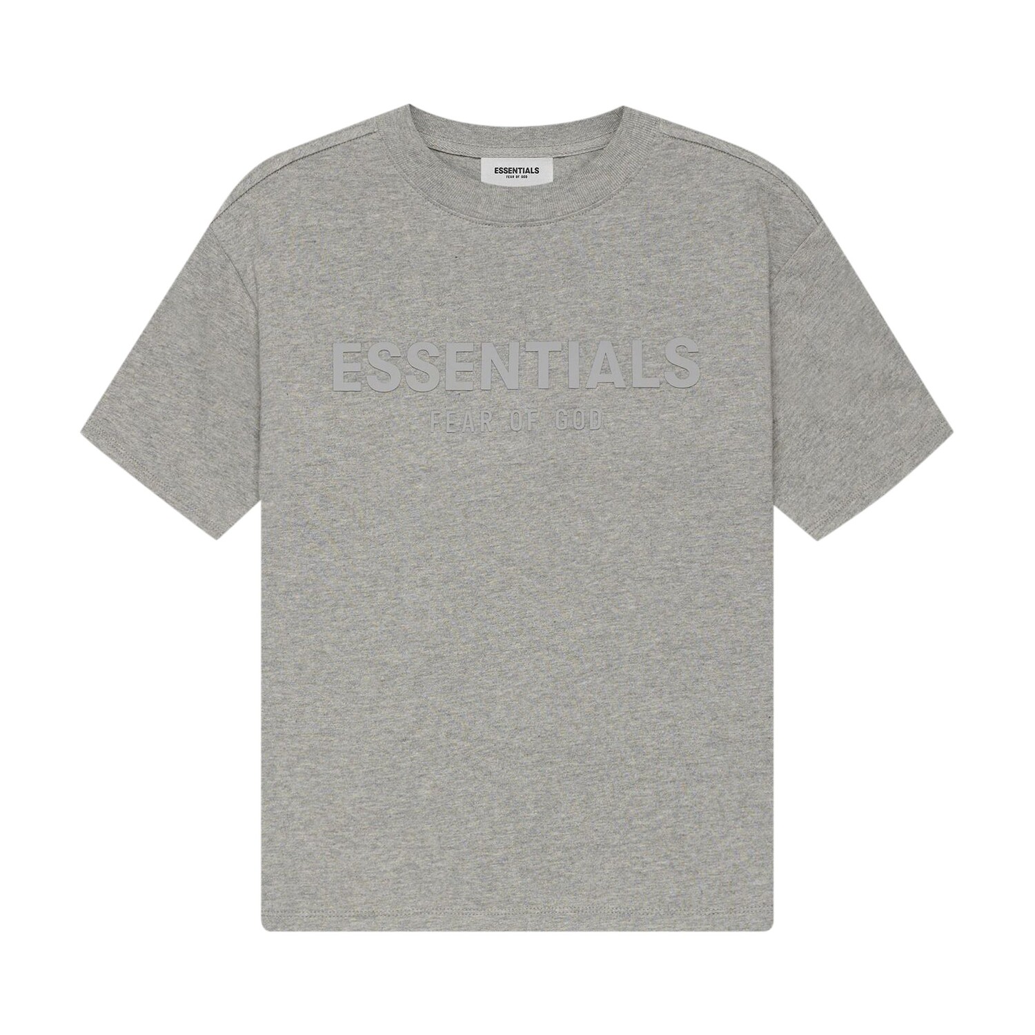 

Детская футболка с короткими рукавами Fear of God Essentials Dark Heather Oatmeal, Серый, Детская футболка с короткими рукавами Fear of God Essentials Dark Heather Oatmeal