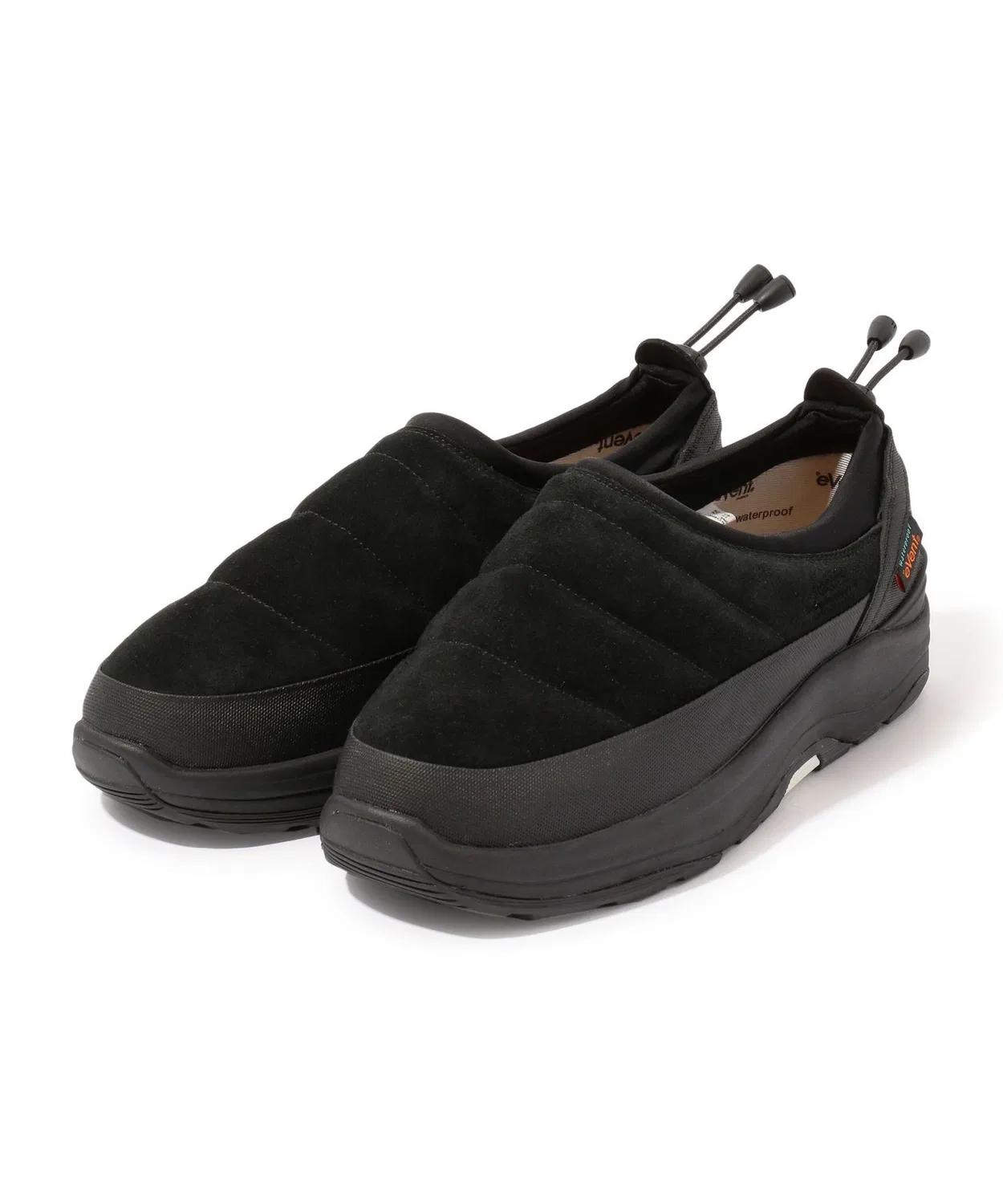 Ботинки SUICOKE PEPPER-Sev из кожи с утеплителем, чёрные