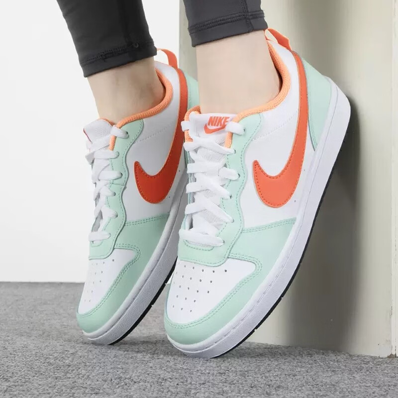 Nike Кроссовки Court Borough Low 2 Mint Foam Safety Orange GS — фото 3