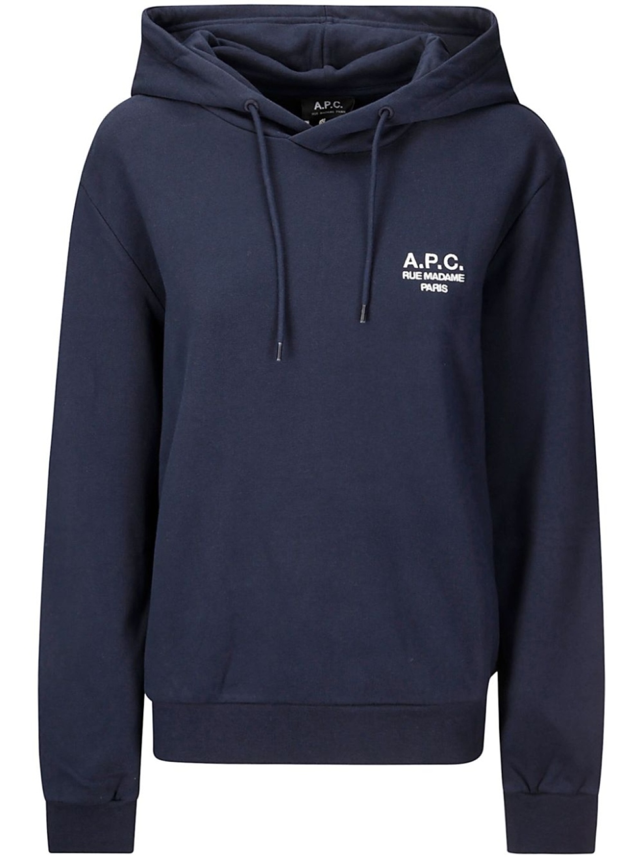 

A.P.C. худи с вышитым логотипом, синий