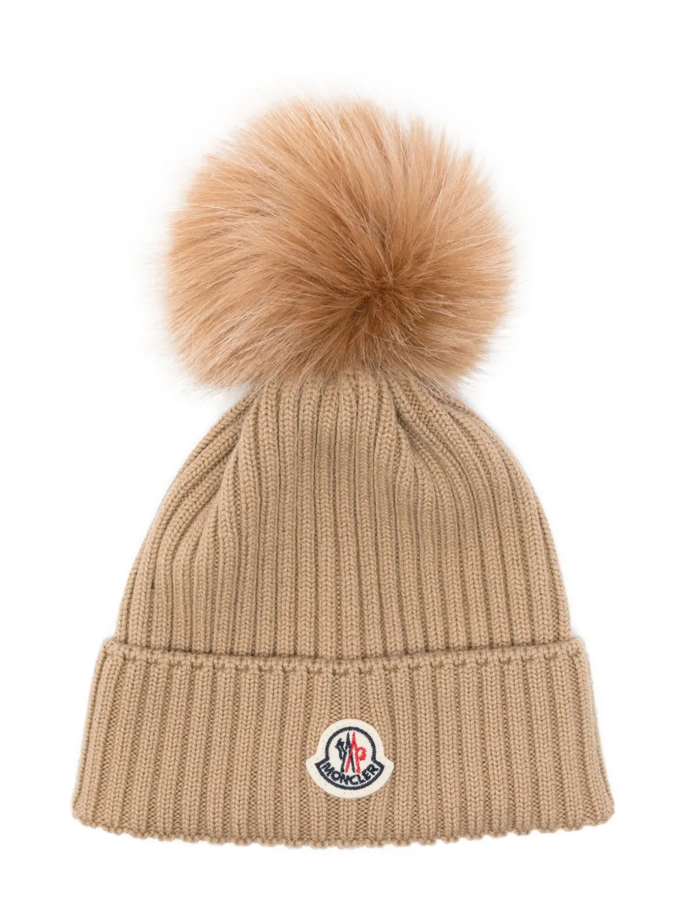 

Шапка бини с помпоном Moncler Enfant, нейтральный
